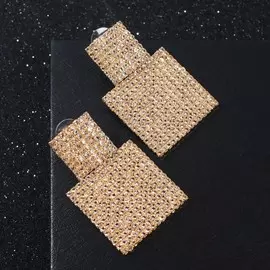 Серьги со стразами
