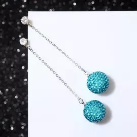 Серьги со стразами