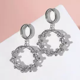 Серьги со стразами