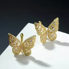 Серьги со стразами