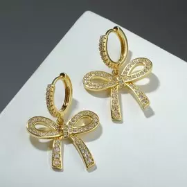 Серьги со стразами