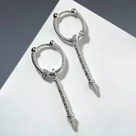 Серьги со стразами