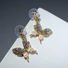 Серьги со стразами