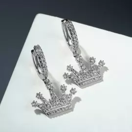 Серьги со стразами