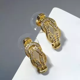 Серьги со стразами