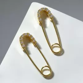 Серьги со стразами