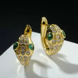 Серьги со стразами