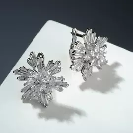 Серьги со стразами