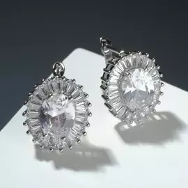 Серьги со стразами