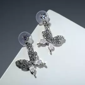 Серьги со стразами