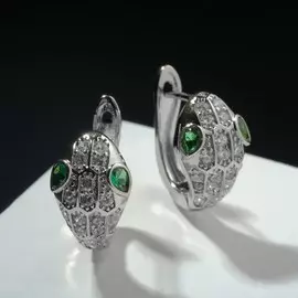 Серьги со стразами