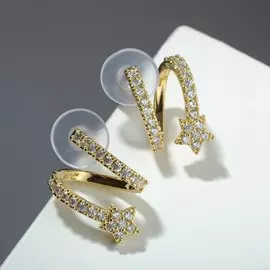 Серьги со стразами