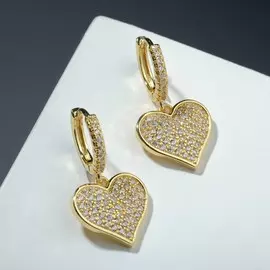 Серьги со стразами