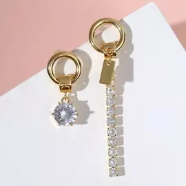 Серьги со стразами