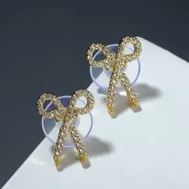 Серьги со стразами