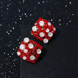 Серьги со стразами