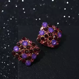 Серьги со стразами