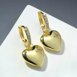 Серьги со стразами