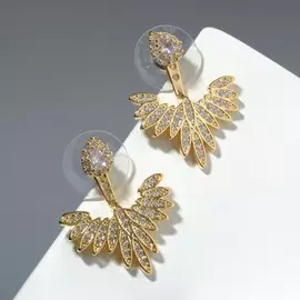 Серьги со стразами