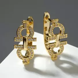 Серьги со стразами