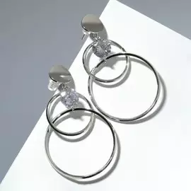 Серьги со стразами