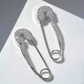 Серьги со стразами