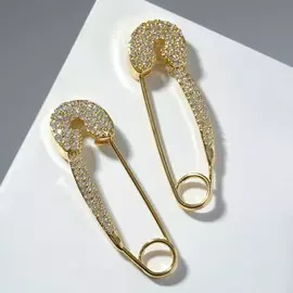 Серьги со стразами