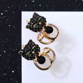 Серьги со стразами