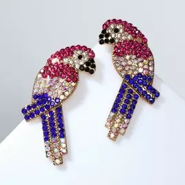Серьги со стразами