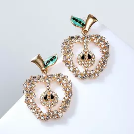 Серьги со стразами