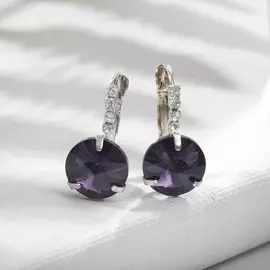 Серьги со стразами