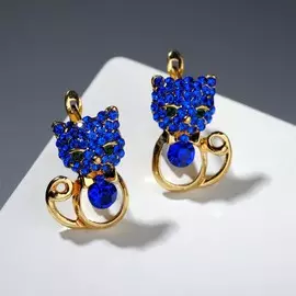 Серьги со стразами