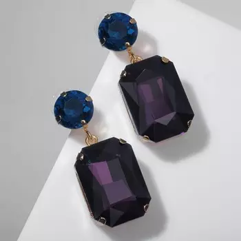 Серьги со стразами