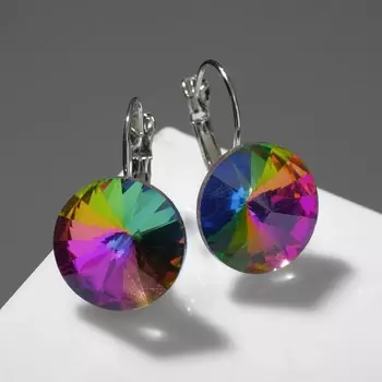 Серьги со стразами