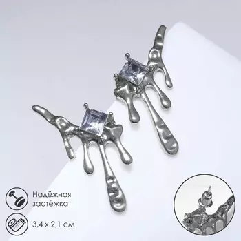Серьги со стразами