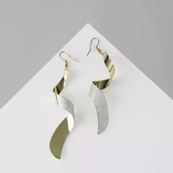 Серьги висячие со стразами