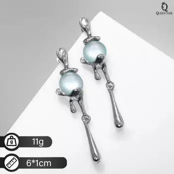Серьги со стразами