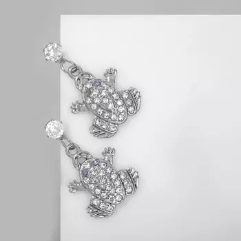 Серьги со стразами
