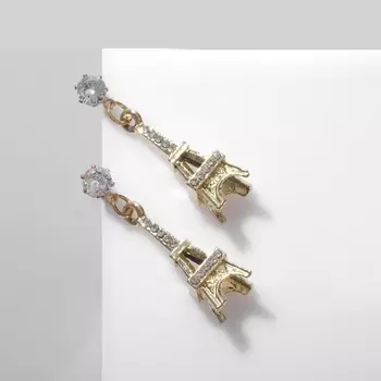 Серьги со стразами
