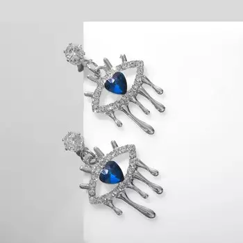Серьги со стразами