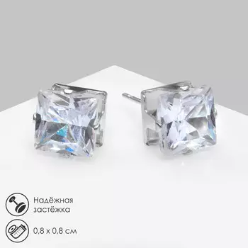 Серьги со стразами