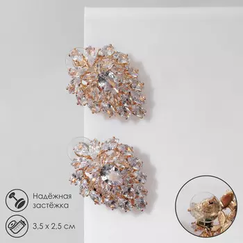 Серьги со стразами