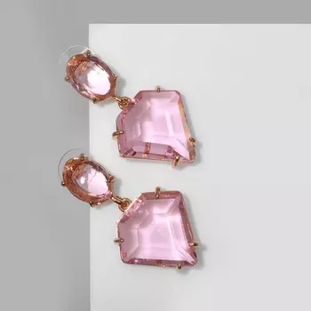 Серьги со стразами