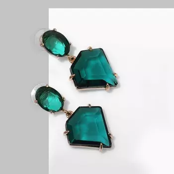 Серьги со стразами