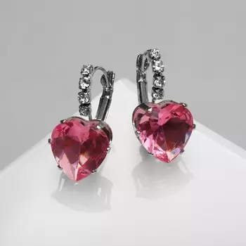 Серьги со стразами