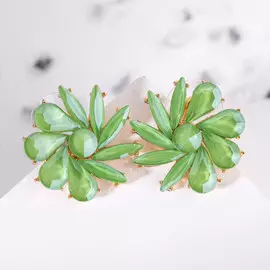 Серьги со стразами