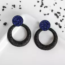 Серьги со стразами