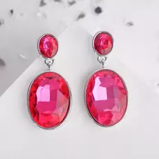 Серьги со стразами