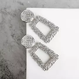 Серьги со стразами