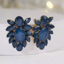 Серьги со стразами